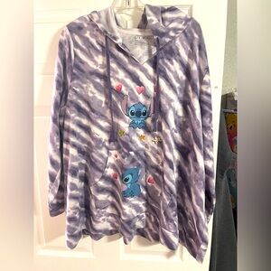 Disney Stitch Purple Tie-Dye Hoodie